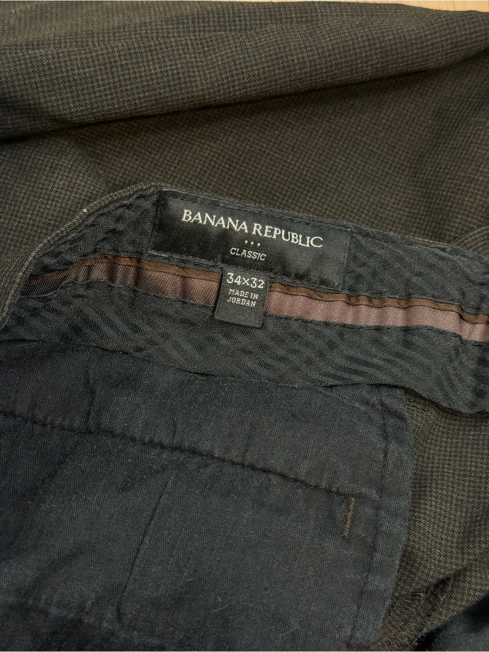 Banana Republic Men's Brown/Black Gray Dress Pants - Straight Cut